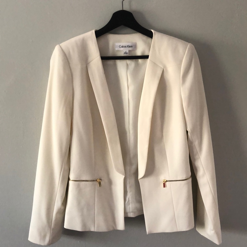 Calvin Klein White Blazer